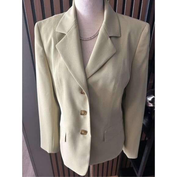 Kasper light green work blazer stylish classy size 8p - Picture 1 of 6